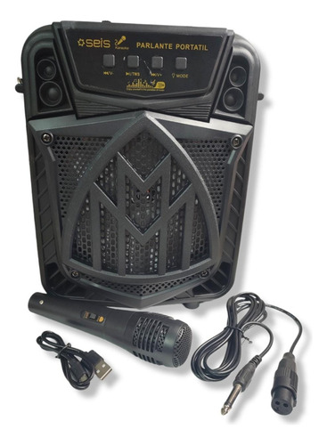 Parlante Mega Boom 800w Led Bluetooth Radio Micrófono