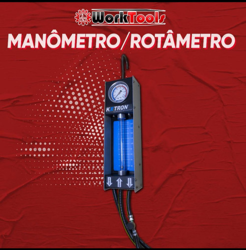 Imagem 6 de 7 de Manômetro Medir Vazão, Pressão, Linha Combustível C/ Capa.