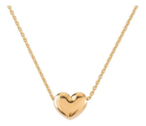 Collar Corazón Dorado Nice Regalo Mujer 119103