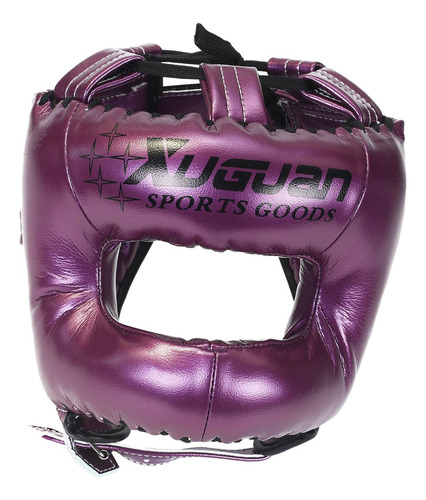Casco De Boxeo Protección Para La Cabeza Púrpura S