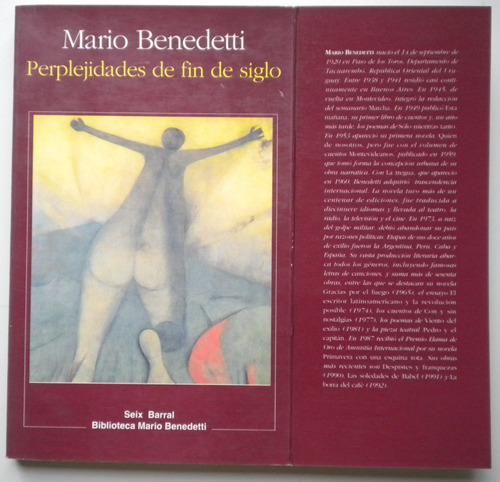 Benedetti Mario / Perplejidades De Fin De Siglo /seix Barral