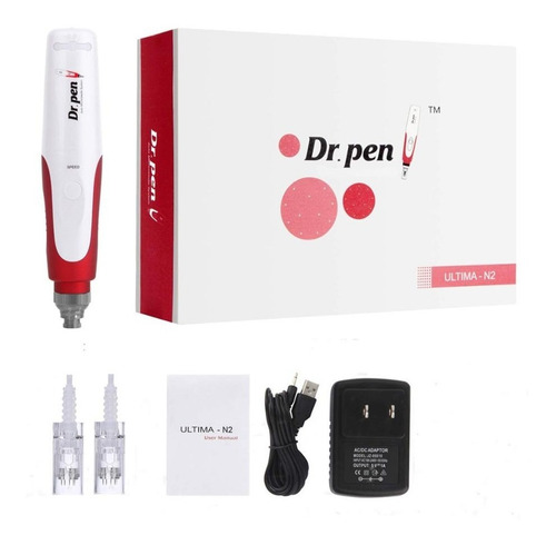 Dermapen + 12 Cartuchos 12mm 36mm Anti Acne Arrugas Rejuv