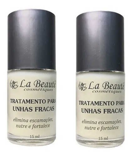 La Beauté Base Bomba Para Unhas Fracas 02 Unid. Original - 