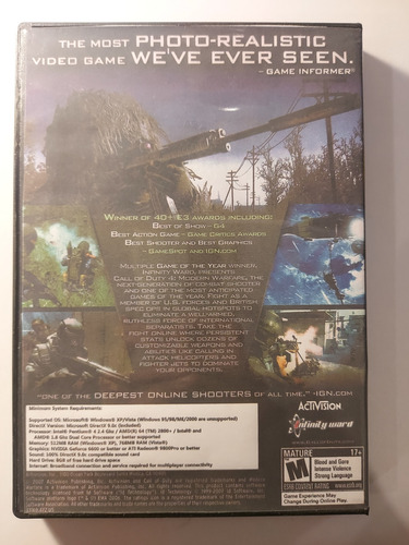 Call Of Duty 4: Modern Warfare Pc Solo Disco (Usado)