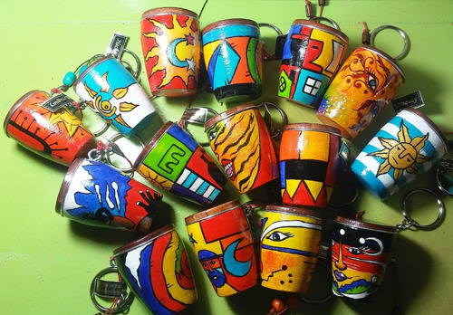 Llaveros Tambores De Madera, Uruguay, De Carnaval Y Candombe