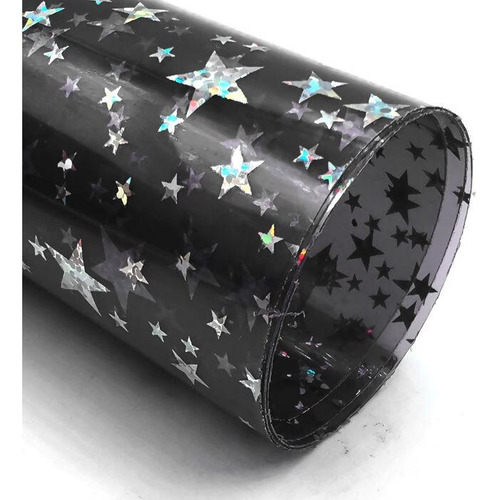 Lonita Estrela Holográfica - Ro.150276 - 24 X 40cm Cor Preto