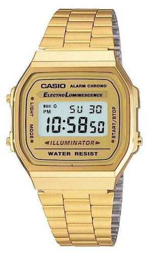 Casio A168wg-9 De Los Hombres De La Vendimia De Oro Banda