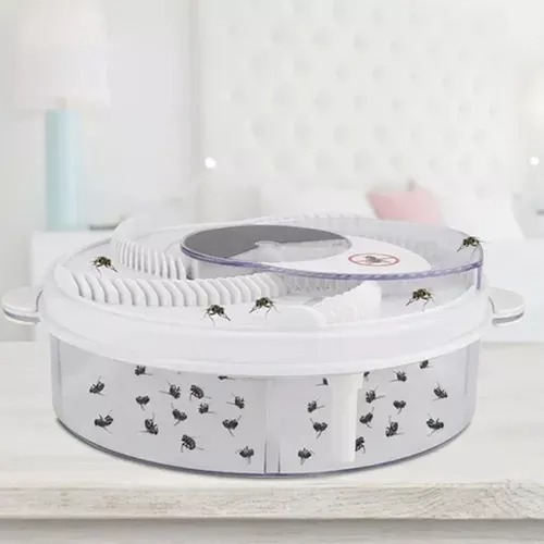 Trampa Automática Usb Giratoria Atrapa Moscas E Insectos
