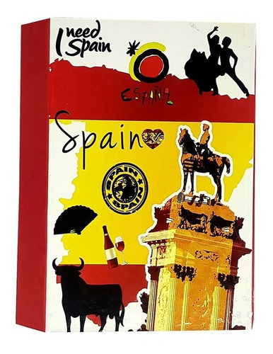 Álbum 10x15, viajes, familia, novio, novio, con notas, libro de colores, España, color
