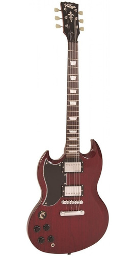 Guitarra Eléctrica Sg Vintage Lvs6 Cherry Red Zuda