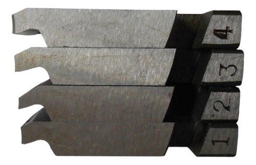 Set 4 Peines Para Terraja 1/2 - 3/4 PuLG Bremen 2309 Color Gris
