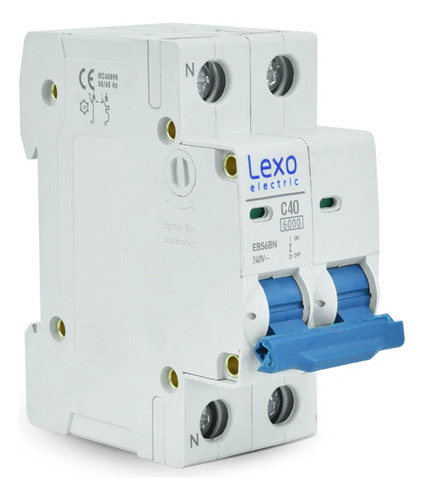 Interruptor Automatico Bipolar 2x40a 6ka Curva C - Lexo
