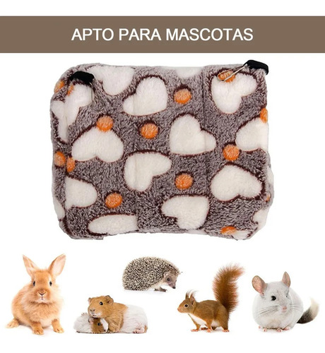 Cama Casa Cuyo Raton Conejo Erizo Hámster Hurón 22 X 21 Cm -