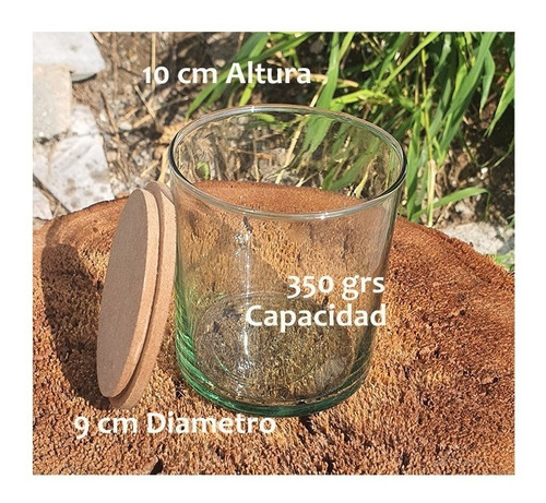 Imagen 3 de 5 de Frascos / Cilindros 9x10cm Para Velas C/ Tapa Mdf Paq 1500pz