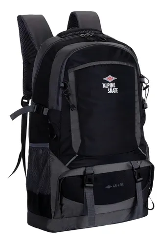 Mochila de transporte, mochila de viaje de 40-50L, mochila de equipaje  expandible para hombres y mujeres, Negro -, Llevar