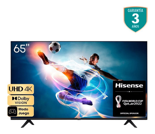 Televisor Hisense 65  (164cm) Uhd 4k Smart Tv Negro 65a5hv