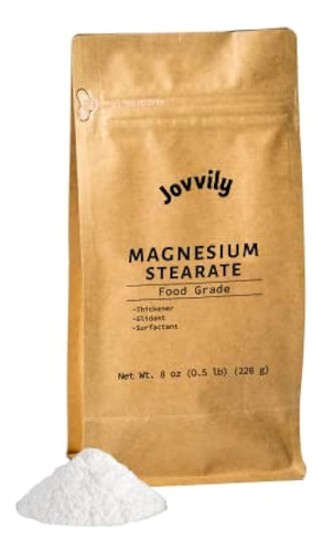 Estearato De Magnesio Jovvily - 8 Oz - Baja Toxicidad - Glid