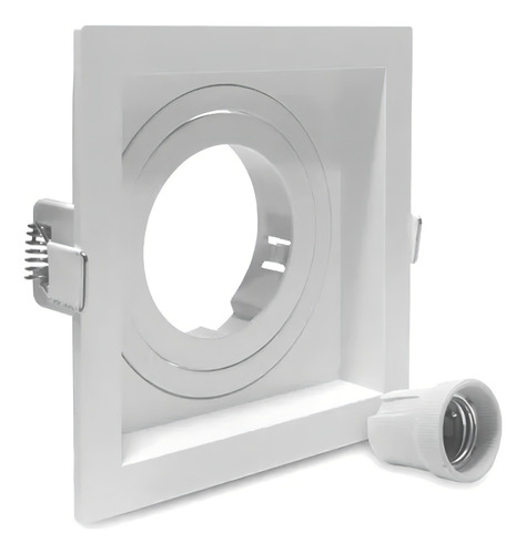 Kit 22x Spot Embutir Par20 Quadrado Recuado Save Energy Cor Branco