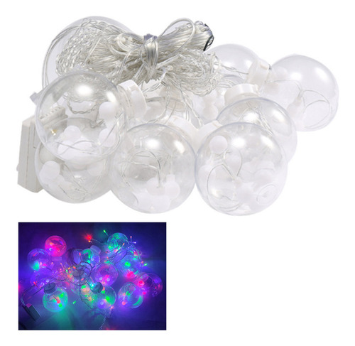 Pisca Pisca Natal 12 Bolas 3m Led 8 Modos Arvore De Natal