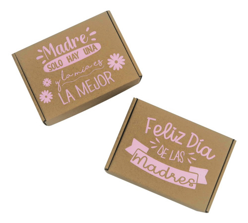 Caja Regalo Carton Box Día De Las Madres 27x20x8cm 10 Pzas