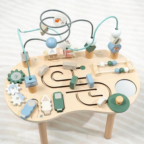 Little Tikes Juguete de desarrollo laberinto de cuentas ocupadas de Llama-Maíz de Wood Critters