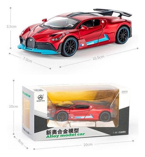 // Bugatti Divo Miniatura Metal Autos Adornos Coleccion 1:32