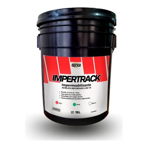 Impermeabilizante Acrílico Impertrack 10 Años 19lts