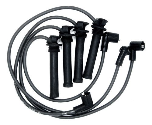 Imagen 1 de 8 de Cable Bujia Juego Chery Qq 4 Cilindros Capuchon Largo