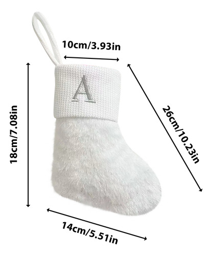 Calcetines Con Adorno Navideño, Calcetines Blancos De Seda B