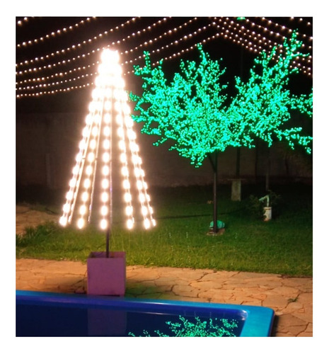 Arvore De Natal Led 2,3m Área Externa À Prova D Água