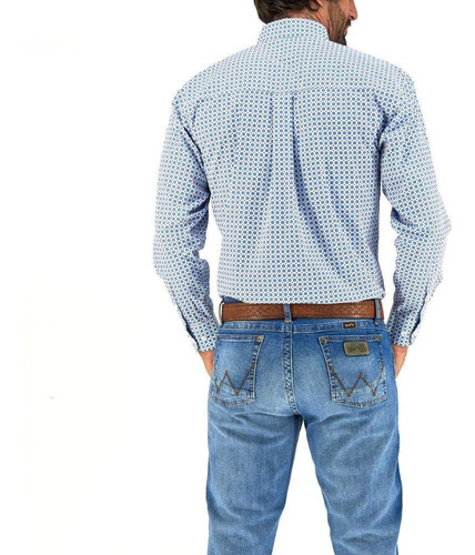 Imagen 4 de 6 de Camisa Vaquera Wrangler Hombre Manga Larga 727