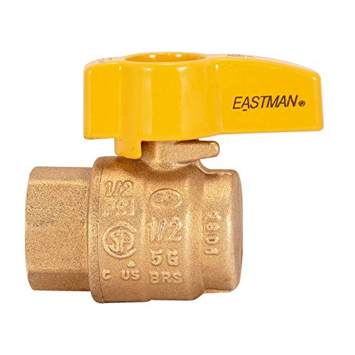 Vlvula De Gas Angular 1/2puLG Fip X 3/8puLG Od Con Manija De