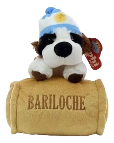 Peluche Perro San Bernardo C/ Barril Suave 22cm Phi Phi Toys