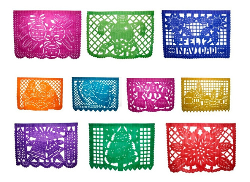Papel Picado Enramada Navideña