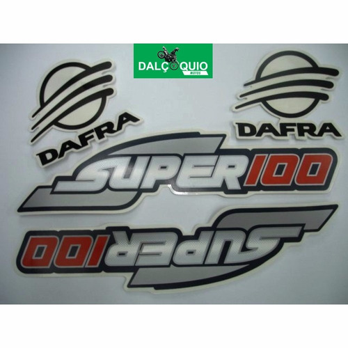 Faixa Adesiva Dafra Super 100 2008 2009 2010 Prata