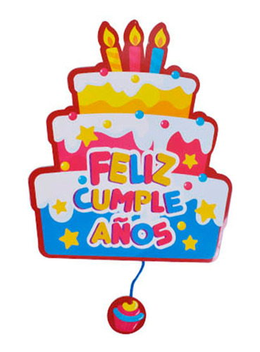 Piñata  Torta Feliz Cumpleaños 39x46cm Cotillón Cumpleaños 