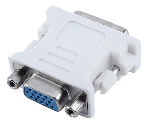 ADAPTADOR DVI-D A VGA GENERICO BLANCO PASIVO