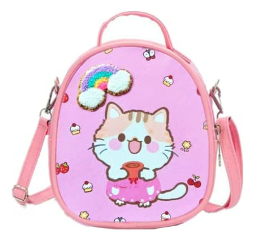 Bolsa Cruzado Aacks Kids Cat Monedero Para Niñas Pequeñas Ca