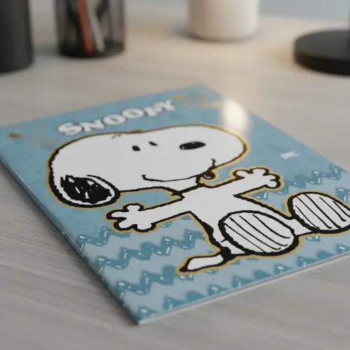 その他 SNOOPY Pasta Catálogo DAC Snoopy com Envelopes Plásticos Capa Dura Azul