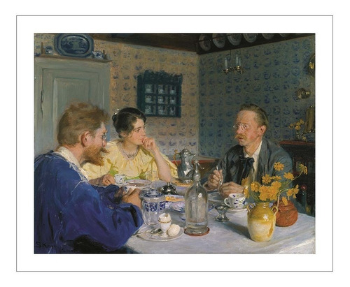 Lamina Fine Art Almuerzo Severin Kroyer 42x50 Myc