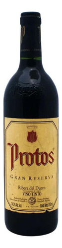 Pack De 4 Vino Tinto Protos Gran Reserva Tinta 15° 750 Ml