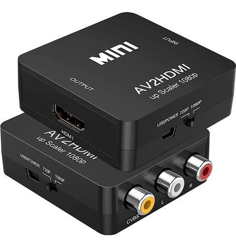 Capturadora Txg Adaptador Rca A Hdmi 720p/1080p Mini Rca