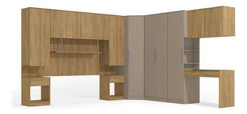 Quarto Modular Versa Conect Itapuã 15 Peças Cor Conect/itapuã