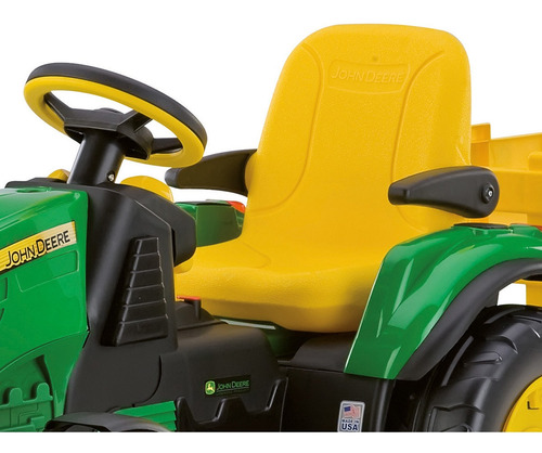 Trator Criança Elétrico Recarregavel Carretinha John Deere