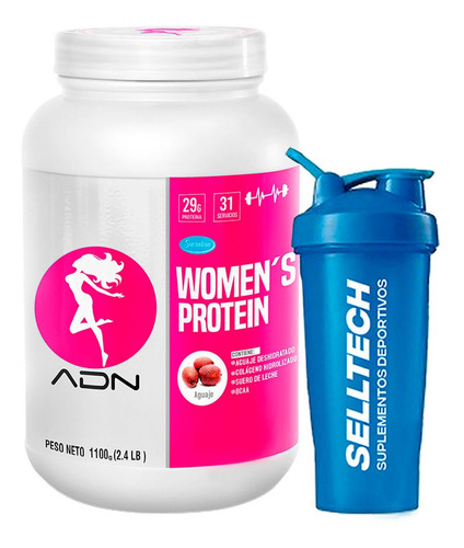 Proteína Adn Women Protein 1.1kg Vainilla + Shaker