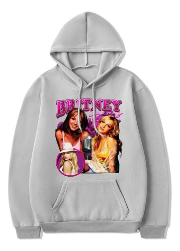 Sudadera Con Capucha De Algodón Estampada De Britney Spears