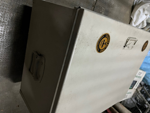 Caja Fuerte Grande Tipo Cofre C Llave Leer Descripción Beige (Usado)