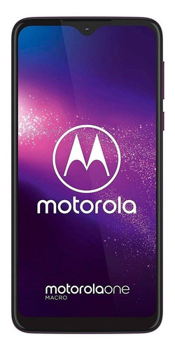 Motorola One Macro 64 GB space blue 4 GB RAM - Bom (Recondicionado)