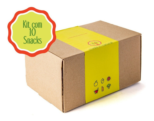 Imagem 2 de 8 de Kit Caixa Com 10 Snacks - Aprovados Pela Nutricionista - Top