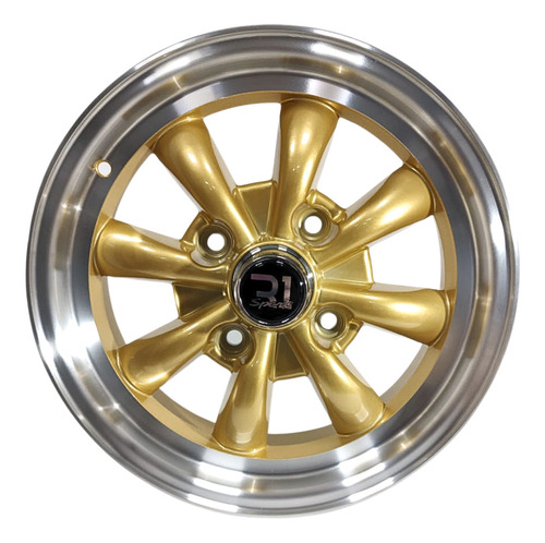 Rines 15x5.5 Barrenacion 4/130 Para Vocho Vw Dorado R1 Jgo